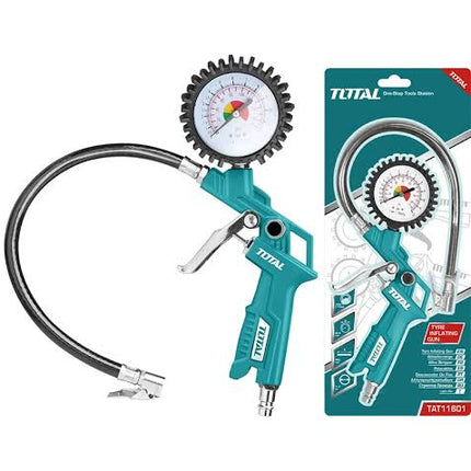 TOTAL INFLADOR CON MANOMETRO 8.5 BAR TAT11601