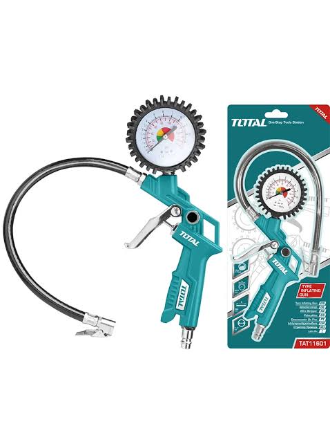 TOTAL INFLADOR CON MANOMETRO 8.5 BAR TAT11601