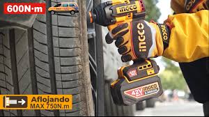 INGCO LLAVE DE IMPACTO INALAMBRICO SIN ESCOBILLAS  M1/2 42V 600NM + 2 BATERIAS Y CARGADOR UCIWLI42602