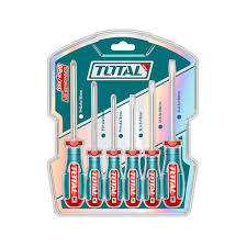 TOTAL JUEGO DE DESTORNILLADORES 6 PCS TKSDS0626