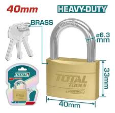 TOTAL CANDADO 40MM DORADO INDUSTRIAL  TLK32402