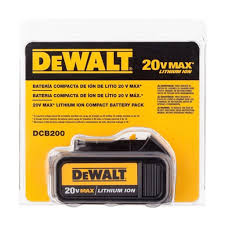 DEWALT BATERIA COMPACTA DE ION DE LITIO 20V- DCB200