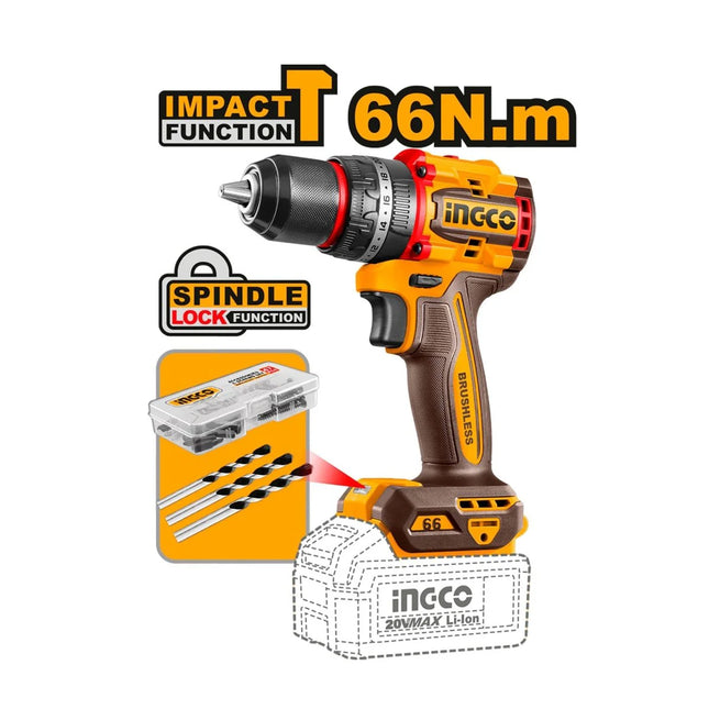 INGCO COMBO 20V 1 TALADRO 1/2 + 1 PULIDORA 4-1/2 + 1 ROTOMARTILLO + 2 BATERIAS 4.0AH CARGADOR Y ACCESORIOS UCKLI202598