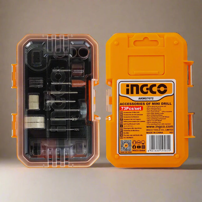 INGCO KIT ACCESORIOS MOTOTOOL 73 PCS AKMG7072