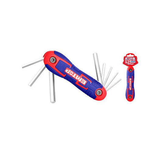 EMTOP JUEGO DE LLAVES BRISTOL  TIPO NAVAJA 8PZS - EHKY4081