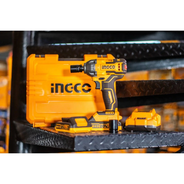 INGCO LLAVE DE IMPACTO INALAMBRICA 20V 500 N.M UCIWLI2050