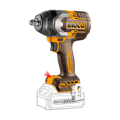 INGCO LLAVE DE IMPACTO M1/2 20V 850NM + 2 BATERIAS Y CARGADOR UCIWLI2085