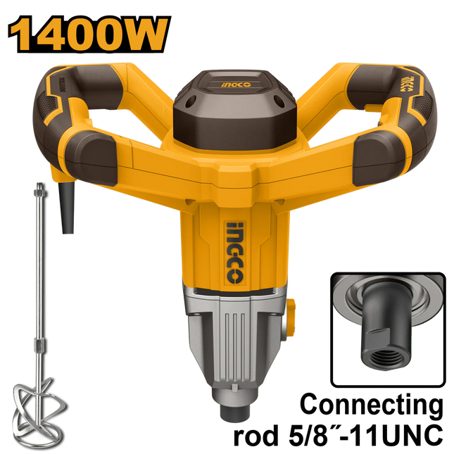 INGCO MEZCLADOR DE PINTURA O ADHESIVOS 1400W UMX214008