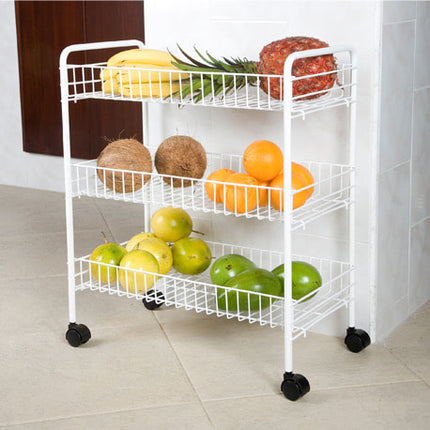Organizador 3 canastas con ruedas