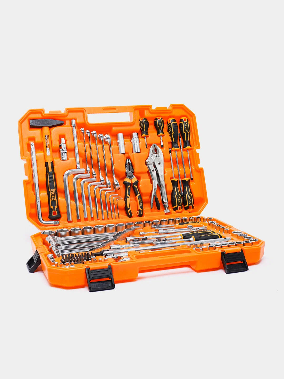 INGCO JUEGO DE COPAS Y HERRAMIENTAS 142 PCS HKTHP21421