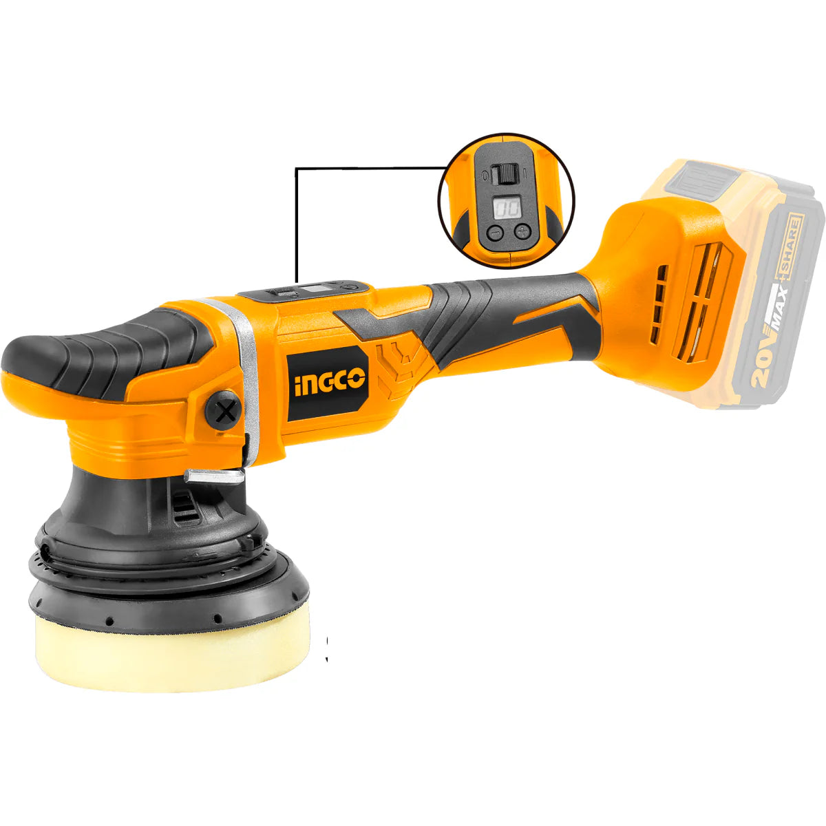 INGCO LUSTRA PULIDORA 20V APLI2002