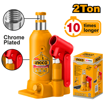 INGCO GATO HIDRAULICO TIPO BOTELLA 2TON  HBJ204