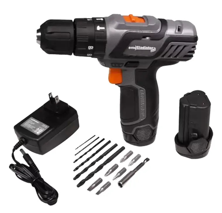 GLADIATOR TALADRO PERCUTOR ATORNILLADOR RECARGABLE 12V TP 910/12 K1