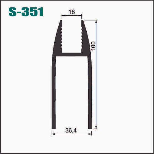 ZOCALO FIJO 10CM MATE - S351