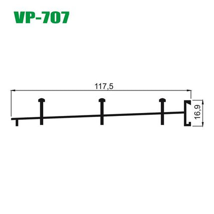 SILLAR 8025 TRES RIELES TIRA X 6 METROS