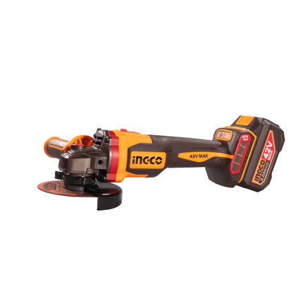 INGCO PULIDORA INALAMBRICA 4-1/2" 42V INCLUYE 2 BATERUAS 2 AH CARGADOR UCAGLI4108112