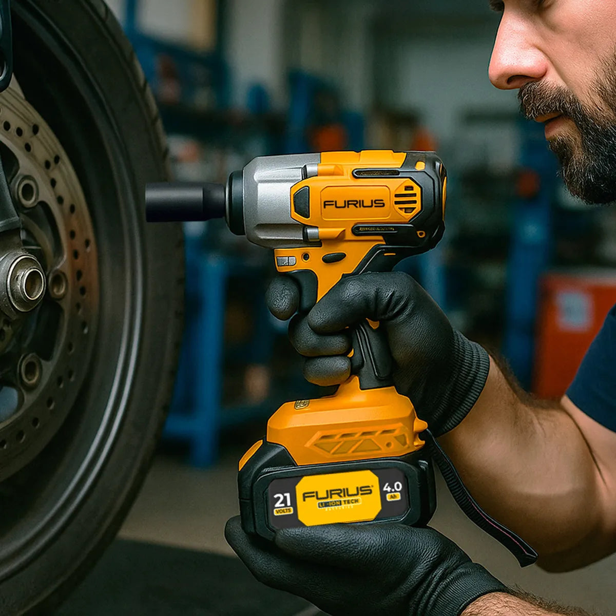 FURIUS LLAVE DE IMPACTO  INALAMBRICA CUADRANTE 1/2' 21V FIW213K