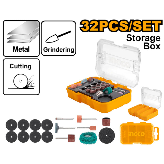 INGCO ACCESORIOS DE MOTOTOOL 32 PCS AKMG5031