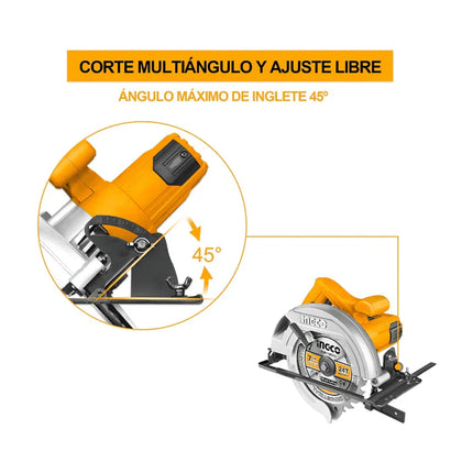 INGCO SIERRA CIRCULAR 7.1/4" 1400W UCS18538