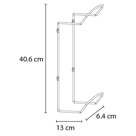 Soporte cascos H doble