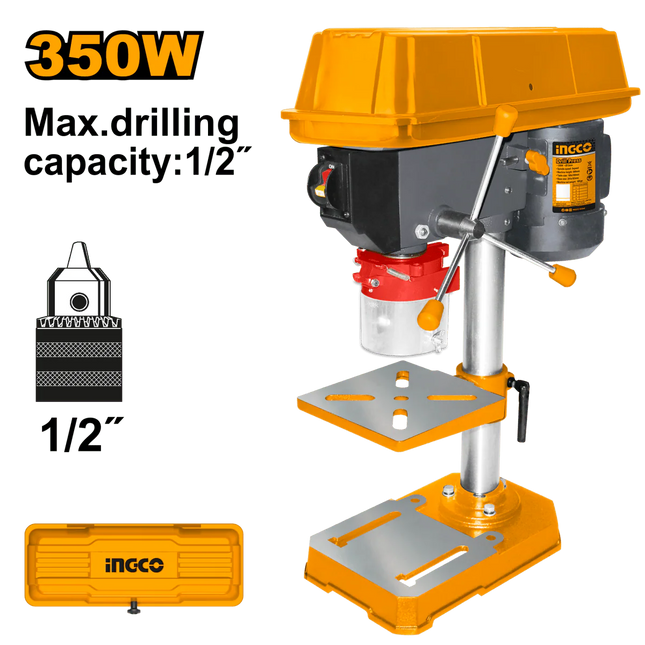 INGCO TALADRO DE BANCO M1/2 350W 110V UDP133505