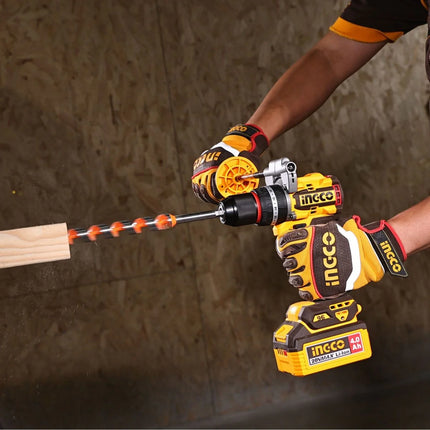 INGCO TALADRO PERCUTOR INALAMBRICO 1/2" 20V 166 NM BRUSLESS 2 BATERIAS Y CARGADOR UCIDLI201668