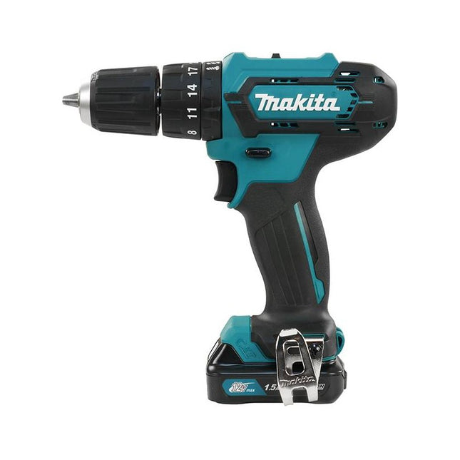 MAKITA TALADRO PERCUTOR INALAMBRICO 3/8" CXT 12V 2BAT 1.5AH Y CARGADOR HP333DWYE