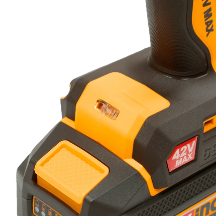 INGCO TALADRO DE IMPACTO M1/2 42V 69NM 2000RPM BRUSHLESS INCLUYE BATERIA Y CARGADOR UCIDLI426981