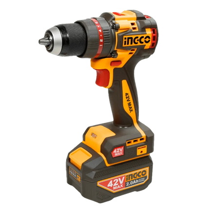 INGCO TALADRO DE IMPACTO M1/2 42V 69NM 2000RPM BRUSHLESS INCLUYE BATERIA Y CARGADOR UCIDLI426981