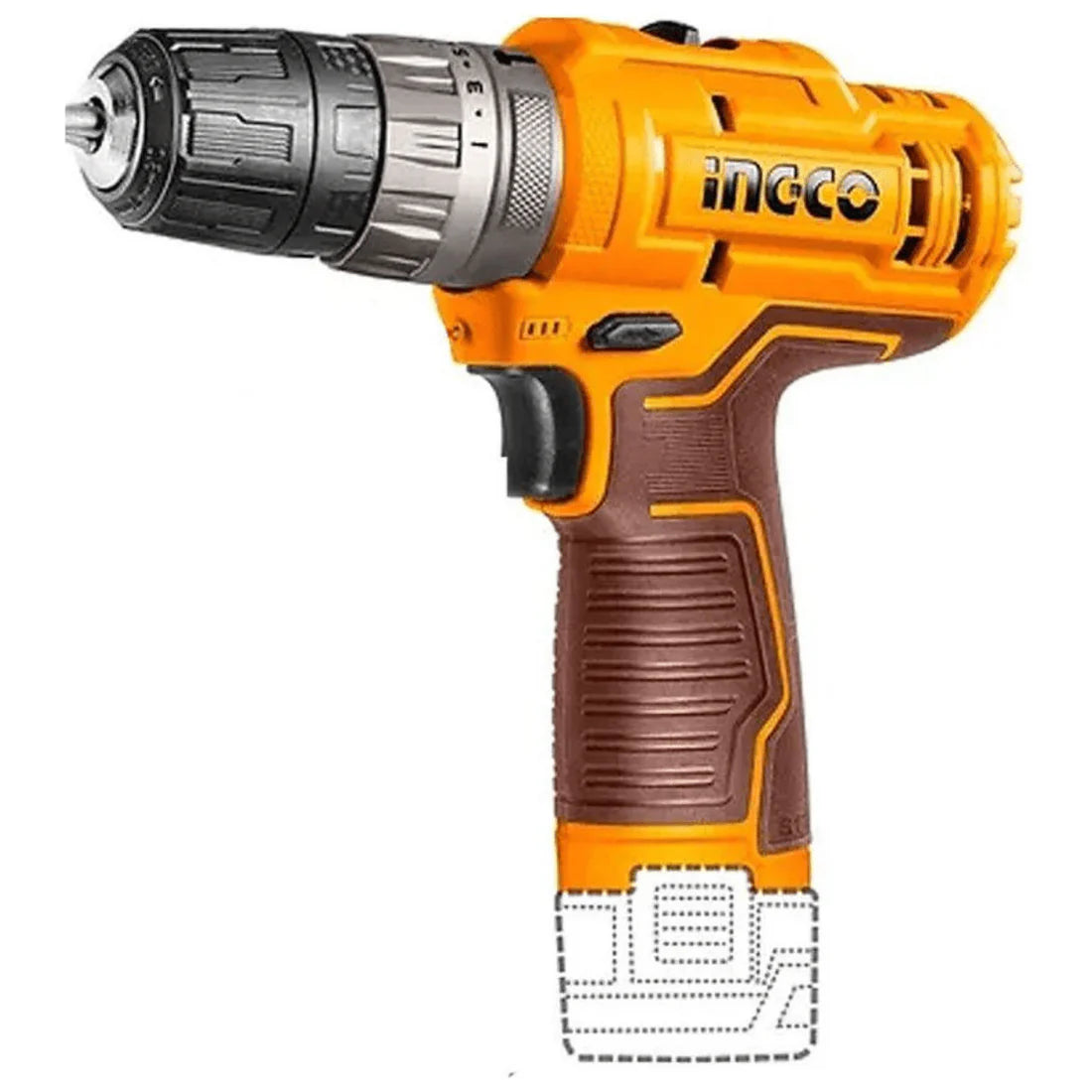 INGCO TALADRO PERCUTOR INALAMBRICO 12V 3/8" CIDLI12202