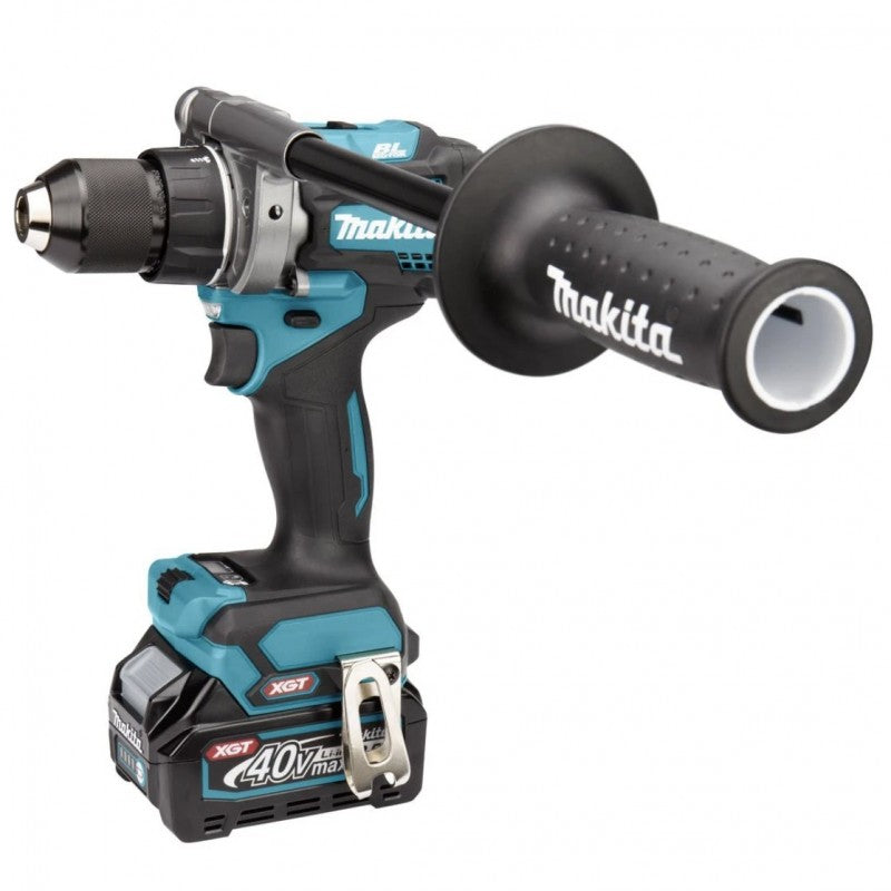 MAKITA TALADRO PERCUTOR INALAMBRICO 1/2" 125N.M 40V BL XPT 2 BAT 4AH HP001GM201
