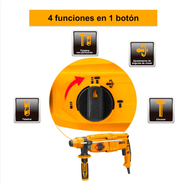 INGCO ROTOMARTILLO 800W 2.5J URGH9028