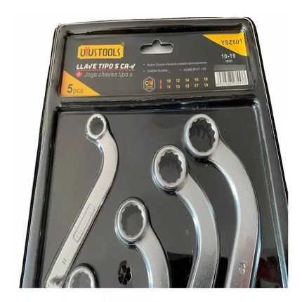 UYUSTOOLS LLAVE TIPO S CR-V 5 PIEZAS YSZ501
