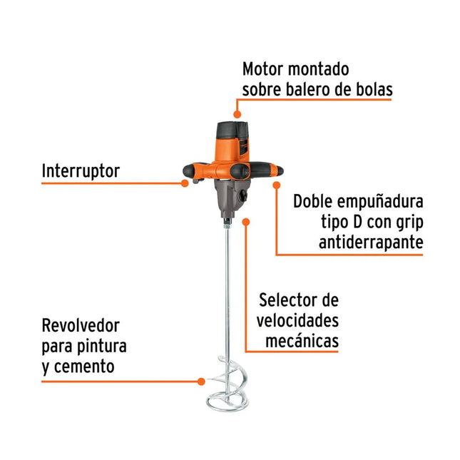 TRUPER MEZCLADORA ELECTRICA 1400W 103662