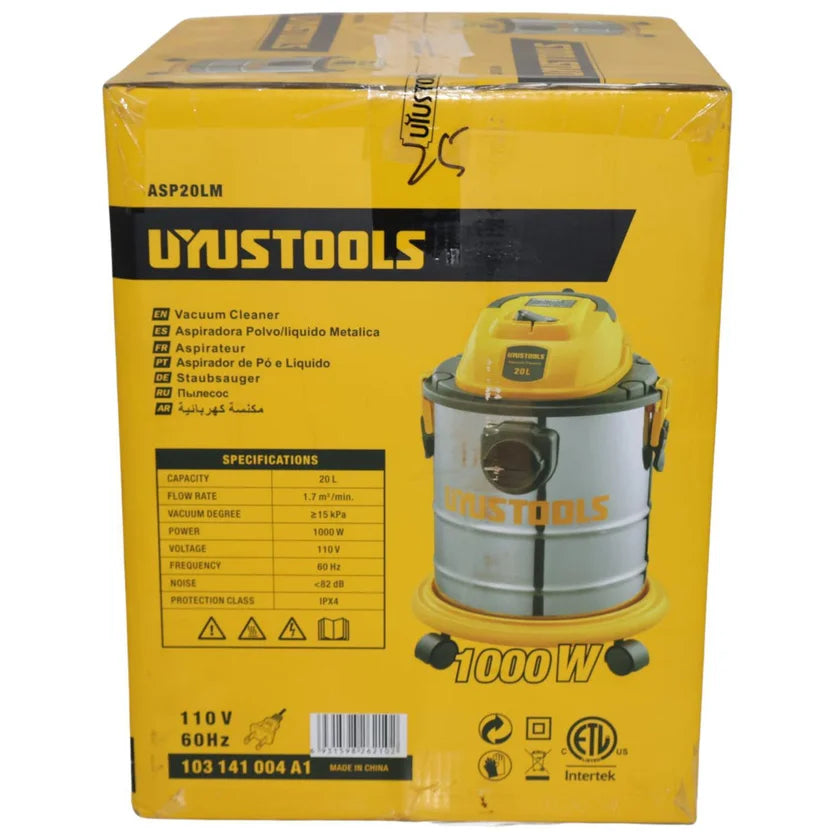 UYUSTOOLS ASPIRADORA POLVO Y LIQUIDO 20L ASP20LM