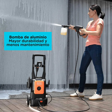 BLACK+DECKER HIDROLAVADORA 1400W 1520 PSI AUTOCEBANTE BEPW1520L-B3