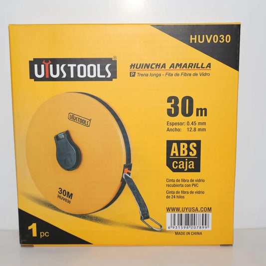 UYUSTOOLS HUINCHA AMARILLA 30M HUV030