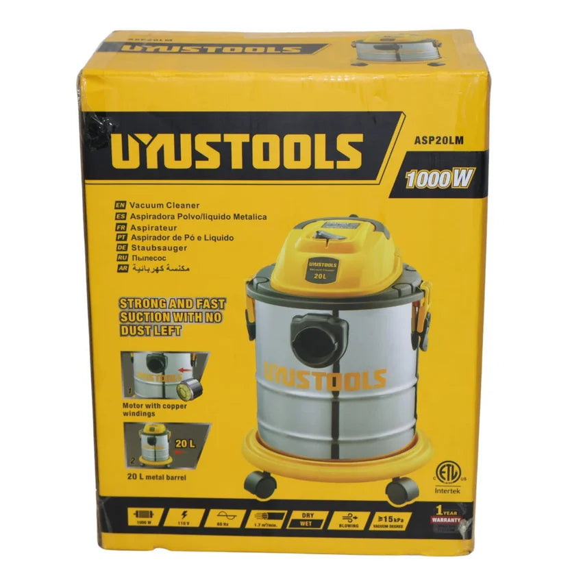 UYUSTOOLS ASPIRADORA POLVO Y LIQUIDO 20L ASP20LM