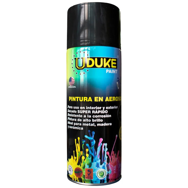 UDUKE AEROSOL NEGRO MATE 400ML HT40209