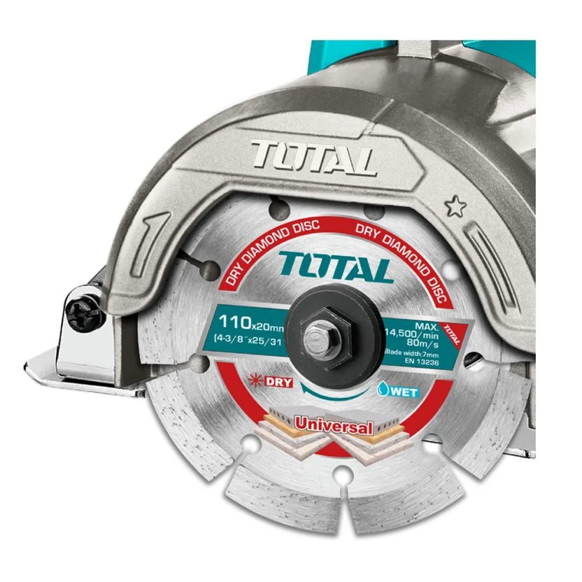 TOTAL SIERRA CORTADORA DE MARMOL 4-3/8'' 1400W UTS3141106