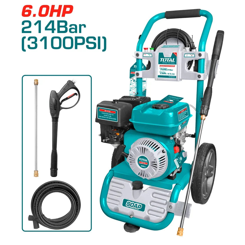 TOTAL HIDROLAVADORA 208CC 6HP A GASOLINA TGT250105