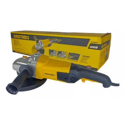 UYUSTOOLS AMOLADORA ANGULAR PULIDORA 9" 2200W UY-AMA230