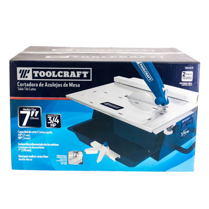 TOOLCRAF CORTADORA DE AZULEJOS DE MESA 7" 3/4HP TC4469